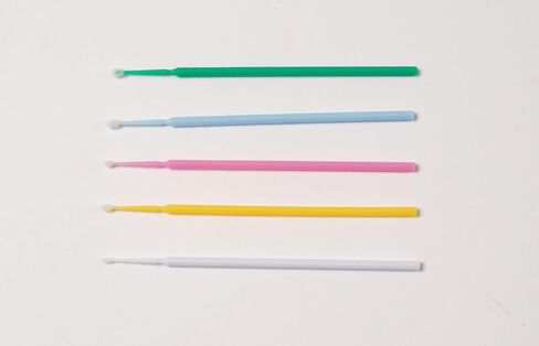 Bendable Micro Applicator, Fine Tip, Disposable, Bendable Neck for Precision Application - Latex-Free Microbrush Swabs for Dental, Medical, and Cosmetic Use - Green, Pack of 1 in Kuwait