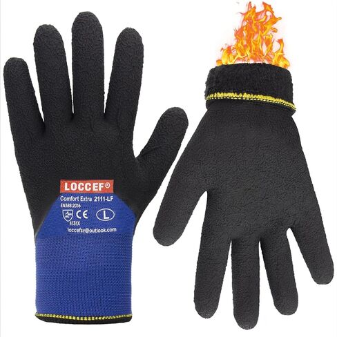 2 Pairs Winter Work Gloves for Men and Women, Freezer Gloves for Work Below Zero, Thermal Insulated, Super Grip in Kuwait