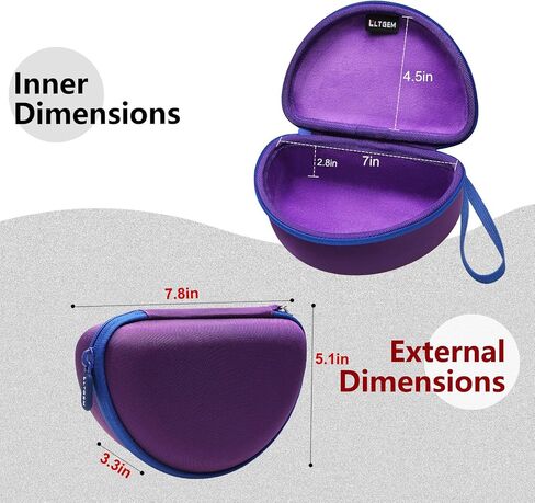 LTGEM Safety Glasses Case for Dewalt DPG82/DPG82-11/DPG82-11C/DPG82-11D/DPG82-21/DPG82-21C/DPG82-21D/DPG84 (Case Only) in Kuwait
