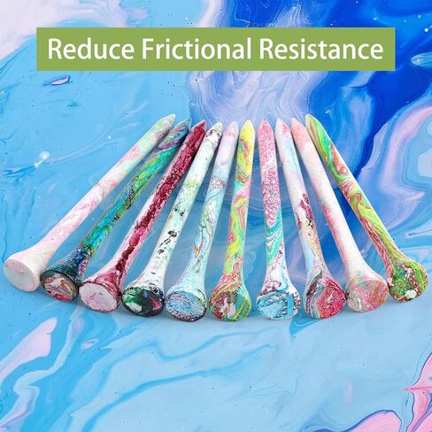 Unbreakable Golf Tees 3-1/4 inch, Mixed-Color Stripe 83mm Golf Tee Holder with Big Cup, Extra Thick Plastic Golf Stability Tees, Golf Tee Accessories for Men Women Golfers in Saudi Arabia