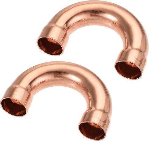 MECCANIXITY 180 Degree Return Bend Copper Fitting Welded Elbow Connection, 3/4 Inch ID for HVAC Refrigeration, Pack of 2 in Saudi Arabia