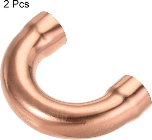 MECCANIXITY 180 Degree Return Bend Copper Fitting Welded Elbow Connection, 3/4 Inch ID for HVAC Refrigeration, Pack of 2 in Saudi Arabia