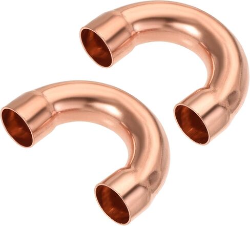 MECCANIXITY 180 Degree Return Bend Copper Fitting Welded Elbow Connection, 3/4 Inch ID for HVAC Refrigeration, Pack of 2 in Saudi Arabia