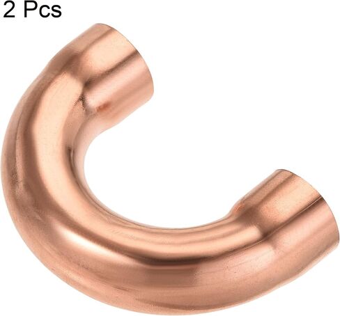 MECCANIXITY 180 Degree Return Bend Copper Fitting Welded Elbow Connection, 3/4 Inch ID for HVAC Refrigeration, Pack of 2 in Saudi Arabia