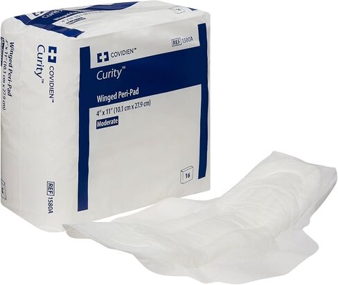 Covidien 1580A Curity وسادة محيطية مجنحة، مقاس 4 × 11 بوصة، عبوة من 16 قطعة in Kuwait