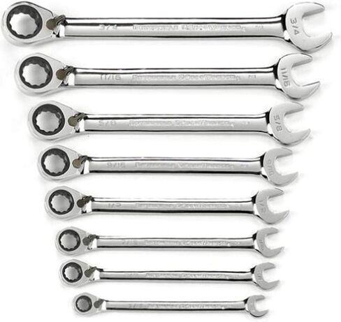 GEARWRENCH 8 قطع 72 سنًا 12 نقطة مجموعة مفاتيح تصعيد قابلة للعكس SAE | 9533ن in Saudi Arabia