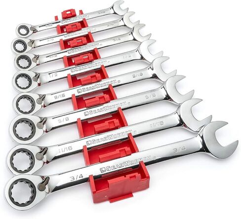 GEARWRENCH 8 قطع 72 سنًا 12 نقطة مجموعة مفاتيح تصعيد قابلة للعكس SAE | 9533ن in Saudi Arabia