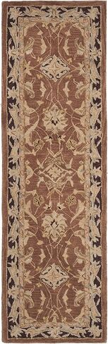 SAFAVIEH Anatolia Collection Runner Rug - 2'3" x 8', Brown & Plum, Handmade Traditional Oriental Wool, Ideal for High Traffic Areas in Living Room, Bedroom (AN545A) in Saudi Arabia
