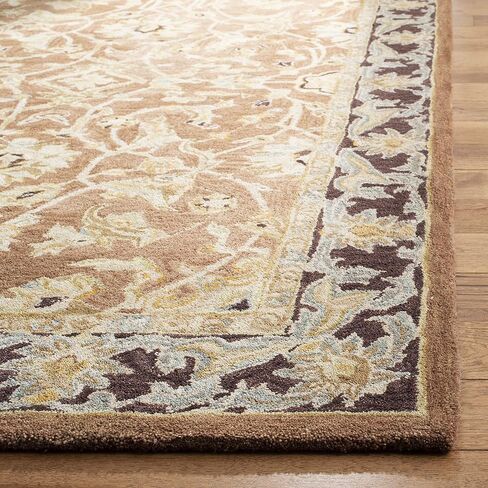 SAFAVIEH Anatolia Collection Runner Rug - 2'3" x 8', Brown & Plum, Handmade Traditional Oriental Wool, Ideal for High Traffic Areas in Living Room, Bedroom (AN545A) in Saudi Arabia