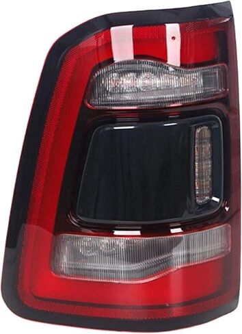 مجموعة مصابيح الذيل متوافقة مع دودج رام 1500 2019-2023 Big Horn/Tradesman، مصباح خلفي بإطار من الكروم مع مصابيح وأحزمة تحل محل جانب السائق الأيسر in Kuwait