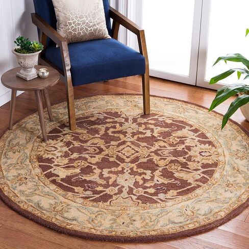 SAFAVIEH Anatolia Collection Runner Rug - 2'3" x 8', Brown & Plum, Handmade Traditional Oriental Wool, Ideal for High Traffic Areas in Living Room, Bedroom (AN545A) in Saudi Arabia