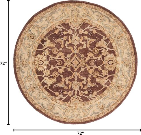 SAFAVIEH Anatolia Collection Runner Rug - 2'3" x 8', Brown & Plum, Handmade Traditional Oriental Wool, Ideal for High Traffic Areas in Living Room, Bedroom (AN545A) in Saudi Arabia