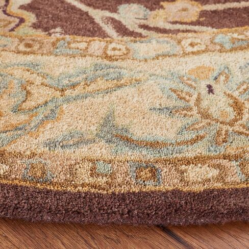 SAFAVIEH Anatolia Collection Runner Rug - 2'3" x 8', Brown & Plum, Handmade Traditional Oriental Wool, Ideal for High Traffic Areas in Living Room, Bedroom (AN545A) in Saudi Arabia