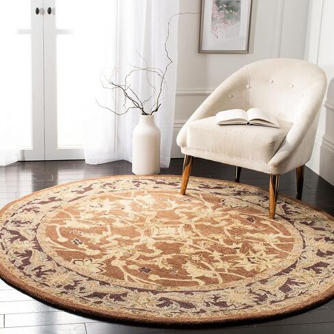 SAFAVIEH Anatolia Collection Runner Rug - 2'3" x 8', Brown & Plum, Handmade Traditional Oriental Wool, Ideal for High Traffic Areas in Living Room, Bedroom (AN545A) in Saudi Arabia