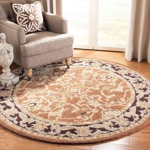 SAFAVIEH Anatolia Collection Runner Rug - 2'3" x 8', Brown & Plum, Handmade Traditional Oriental Wool, Ideal for High Traffic Areas in Living Room, Bedroom (AN545A) in Saudi Arabia