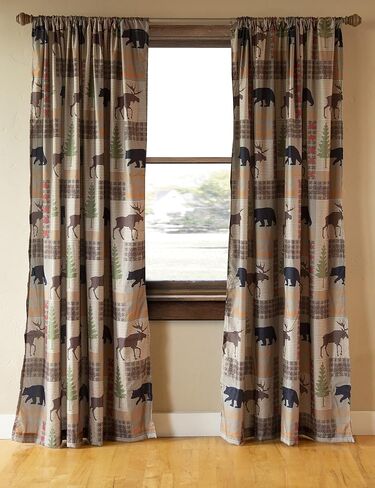 Carstens Stack Rock Southwestern Curtain Panel Set 54x84, White (JQ415) in Saudi Arabia