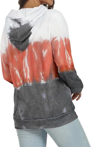 Women's Hoodies Long Sleeve Sweatshirts Drawstring Pullover Tops with Pocket Casual Loose Blouses Tunic in Kuwait