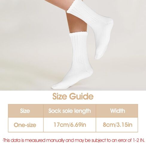 Lusofie 3 Pairs Crew Socks For Women Cotton Socks for Women Slouch Socks for woman Retro Crew Socks Seamless Cozy Fall Socks Breathable Unisex Slouchy Socks for Sports and Daily Wear(3 Colors) in Saudi Arabia