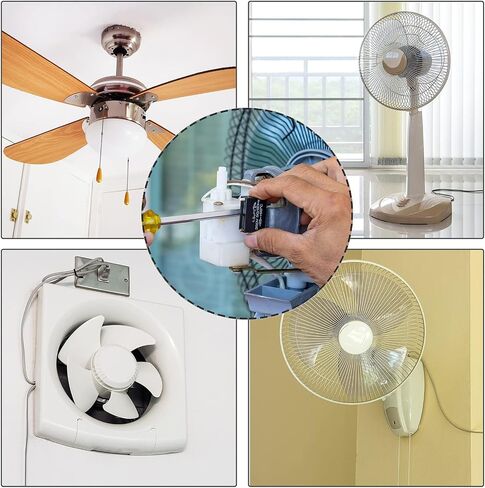CBB61 4uF Ceiling Fan Capacitor 250V AC 40/85/21 ±5% 50/60Hz Cylinder 38x28x18mm with 2 Wires Metalized Polypropylene Film Capacitors for Electric Fan Pump Motor Generator,1 PCS in Saudi Arabia
