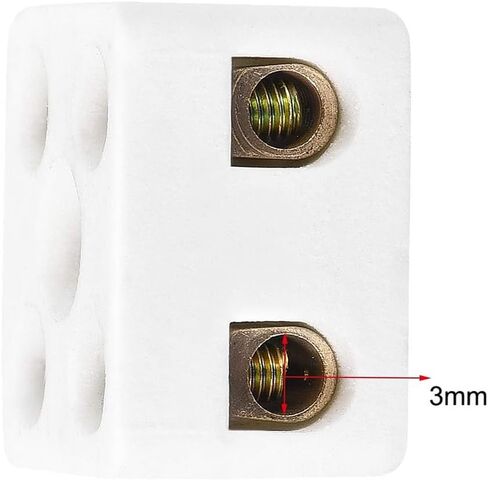 2 Way High Temp Wire Connectors,Ceramic Connector for Wiring,21.5x19.5x14.2mm,10pcs in Saudi Arabia
