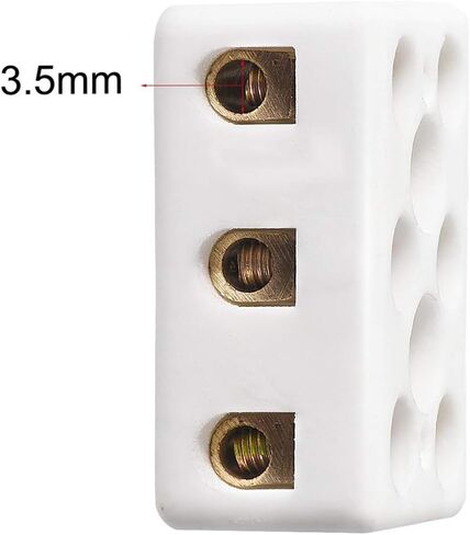 2 Way High Temp Wire Connectors,Ceramic Connector for Wiring,21.5x19.5x14.2mm,10pcs in Saudi Arabia