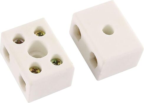 2 Way High Temp Wire Connectors,Ceramic Connector for Wiring,21.5x19.5x14.2mm,10pcs in Saudi Arabia