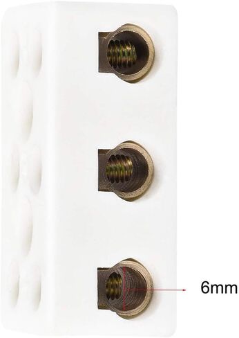 2 Way High Temp Wire Connectors,Ceramic Connector for Wiring,21.5x19.5x14.2mm,10pcs in Saudi Arabia