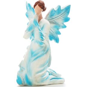 Angel Statue with Hand Painted Wings, Praying Angel Figurines, 3.9'' Angel Statues for Home Decor, Memorial Angel Statue Gift