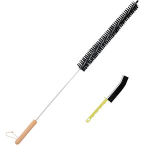 Dryer Lint Brush Vent Cleaner 30 inch Refrigerator Coil Cleaning Brushes Clothes Trap Duct Remover, Crevice Cleaning Brush, Washing Machine Cleaning Tools for Household (1 Pack)