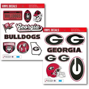 Georgia Bulldogs Officially Licensed Multi-Pack Vinyl Decals