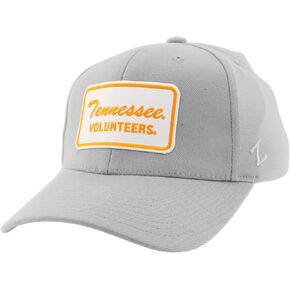 ZHATS Men's Standard NCAA Officially Licensed Fitted Hat ZH Patch Brick Light Gray, Grey, Large