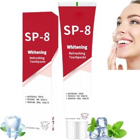 SP-8 Probiotic Toothpaste,Super ProbioticSP-8 Toothpaste,SP8 Ultra Whitening Toothpaste,SP 8 Toothpaste Fresh Breath,Deep Cleaning Care Toothpaste (1)