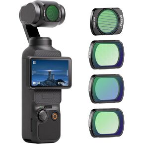 NEEWER Magnetic ND/CPL Filter Set Compatible with DJI OSMO Pocket 3, 6 Pack UV CPL ND16/PL ND32/PL ND64/PL ND256/PL Polarizing and Neutral Density Filters, Multi Coated HD Optical Glass/Aluminum Frame