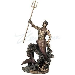 Unicorn Studios WU76826A4 Olokun Owner of The Deep Sea Sculpture - Bronze