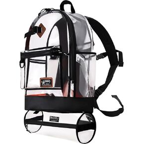 Rough Enough Clear Large Backpack for School Girls Boys Teen Preppy Beach Carry On Travel