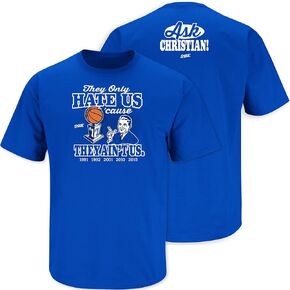 Duke Basketball Fans. They Hate Us Cause They Ain't Us Blue T-Shirt (Sm-5X)