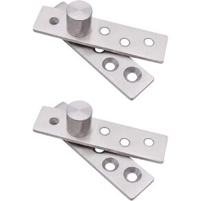 2 Pack Door Pivot Hinge 180°Rotation Hidden Door Hinge Concealing Door Hinge Household Hinge Hidden Bookcase Hinges Secret Door Hinge Stainless Steel Rotation Hidden Door Pivot Hinges Hardware,Large