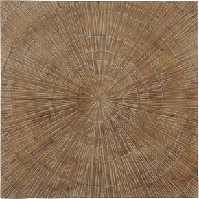 Deco 79 Wood Starburst Handmade Home Wall Decor Radial Wall Sculpture, Wall Art 47" x 2" x 47", Brown