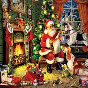 Christmas Santa Fireplace Tapestry Wall Hanging Tree with Stocking Decor Party Decorations Bedding Blanket Art Home for Bedroom Living Room Dorm 80x60 inch