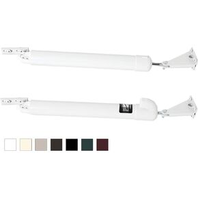 Touch 'n Hold Smooth Dual Door Closer System (Green) – Heavy-Duty - Touch-Button Hold Open Feature & Smooth Closing Motion - Storm & Security Door (Medium/Heavy Weight). New Door/Replace Old Unit