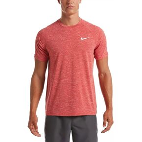Nike Men's Dri-FIT UPF 40+ Hydroguard Swim Tee (Medium, University Red)