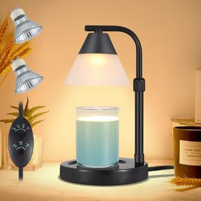 Candle Warmer Lamp with Marble Base,Electric Candle Lamp Warmer Gifts for Mom Women House Warming Gifts New Home Bedroom Decor Dimmable Wax Melt Warmer for Scented Wax