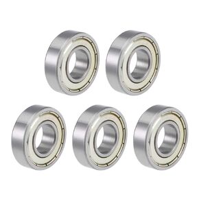uxcell R8ZZ Deep Groove Ball Bearings Z2 1/2 X 1-1/8 X 5/16inch Double Shielded Carbon Steel 20pcs
