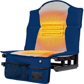 Vantage Heated Stadium Seat - Dual Heat Zones | 9 Hours of Heat | with Battery and Charging Cable