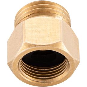 Brass Pipe Fitting, Adapter, 1/2" Male Pipe x 3/8" Female Pipe (2-Pack)