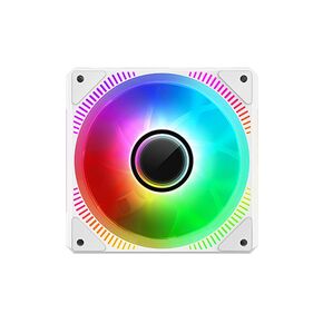 Computer Case Fans 120mm aRGB 5v-3pin,Computer Cooling Fan 1800 RPM,Addressable RGB LED System Fan Silent,PWM RGB Fan for Gaming PC 1pcs,Adjustable Color LED PC Cooling Fan (Black)