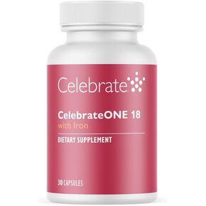Celebrate Vitamins CelebrateONE 18, 18mg Iron - One A Day Bariatric Multivitamin, Essential Vitamins & Minerals - Gastric Bypass & Sleeve Gastrectomy Supplement (30 Capsules)