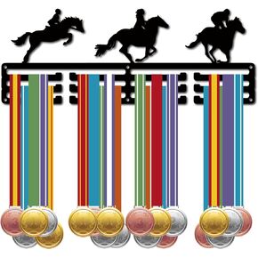 CREATCABIN Every Mile Is Magic Medal Holder Fairy Sport Medals Display Wall Mount Hanger Decor Stainless Steel Hanging Award for Home Badge Storage Running Soccer Marathon Over 60 Medals 15.7 x 6 Inch