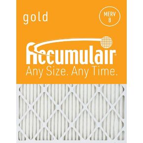 Accumulair Gold 12x22x1 (الحجم الفعلي) فلتر هواء/فلتر فرن MERV 8 (عبوتان) in Kuwait