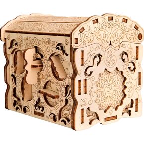ESC WELT Cryptex - Unique Birch Wood Secret Gift Box - Personalized Gift Wrapper - Eco-Friendly 3D Puzzle - Interactive Brainteaser - Money Gift Box - Puzzle Gift Box with Hidden Compartment